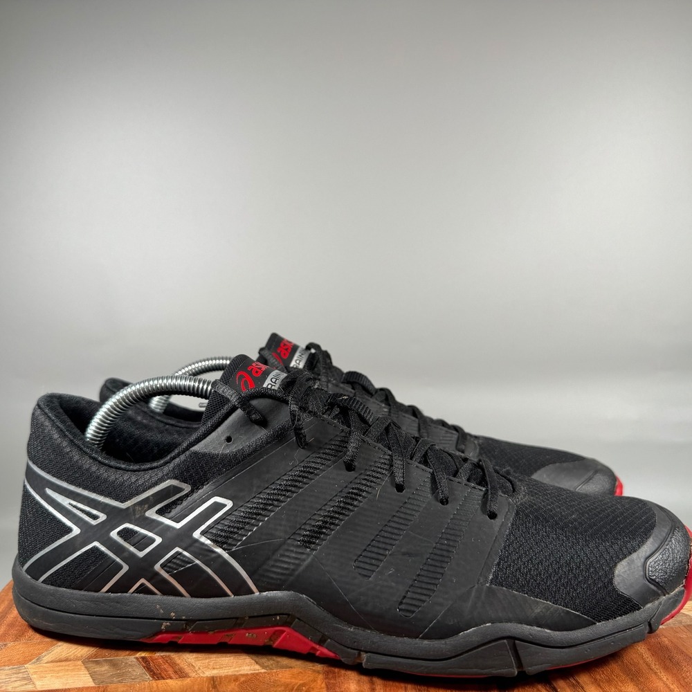 ASICS Gel-Craze TR 3 Mens Training Shoes Black Red Silver S604N Size 10.5
